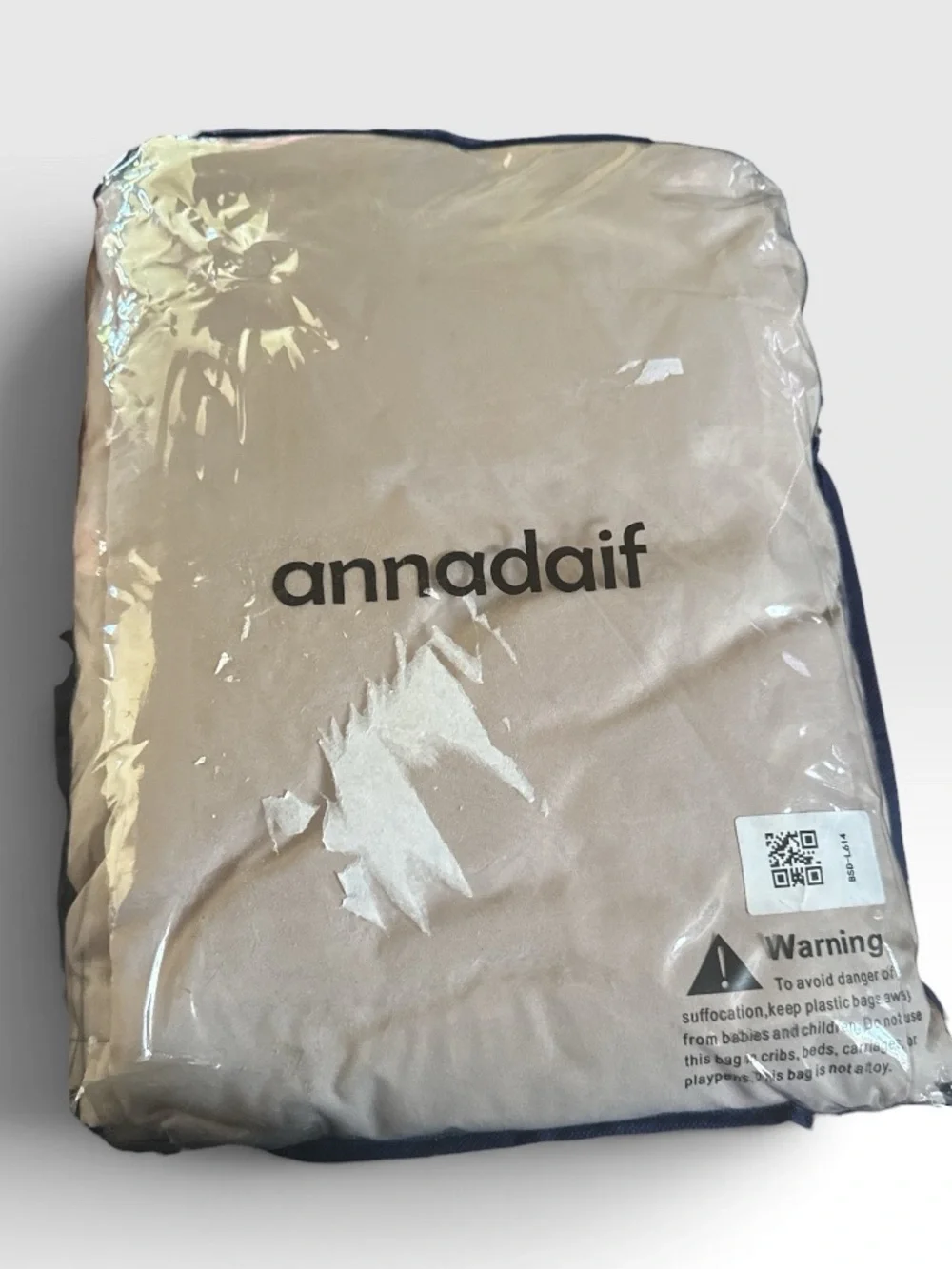 Soft Khaki Microfiber Bowknot Duvet Cover- No Comforter Included.